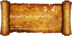 Halmágyi Adrián névjegykártya