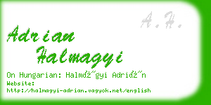 adrian halmagyi business card